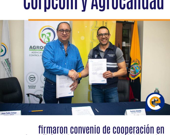 Corpcom y Agrocalidad firmaron convenio de cooperación en beneficio del sector arrocero del Ecuador