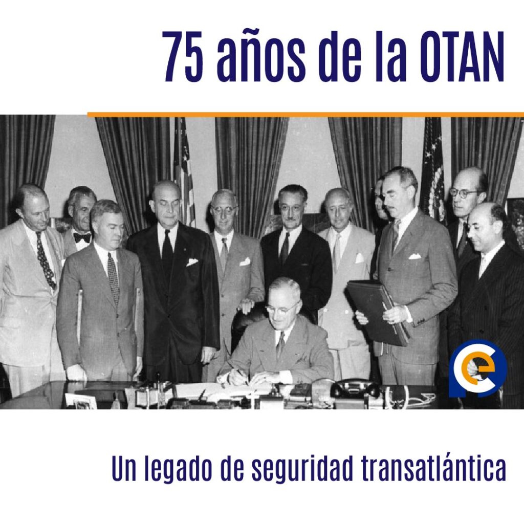 En 1949 se firma el Tratado del Atlántico Norte que da origen a la OTAN