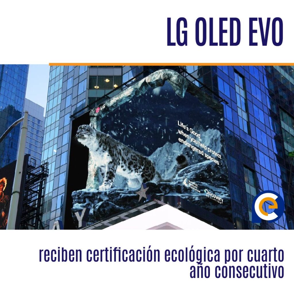 Los televisores LG OLED EVO reciben certificación ecológica por cuarto año consecutivo