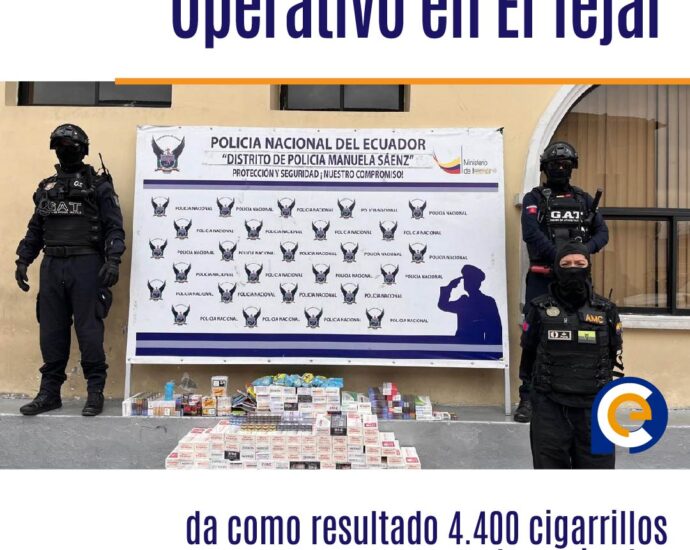Operativo en El Tejar da como resultado 4.400 cigarrillos decomisados