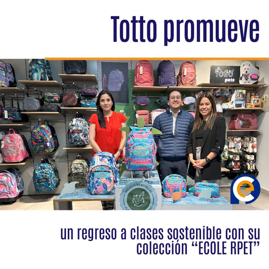 Totto promueve un regreso a clases sostenible con su colección “ECOLE RPET”