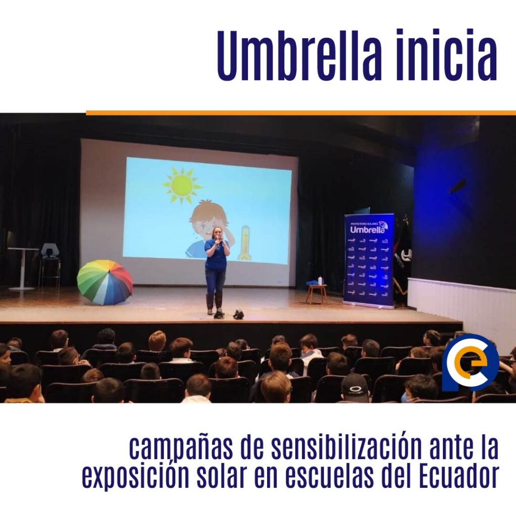 Umbrella inicia campañas de sensibilización ante la exposición solar en escuelas del Ecuador
