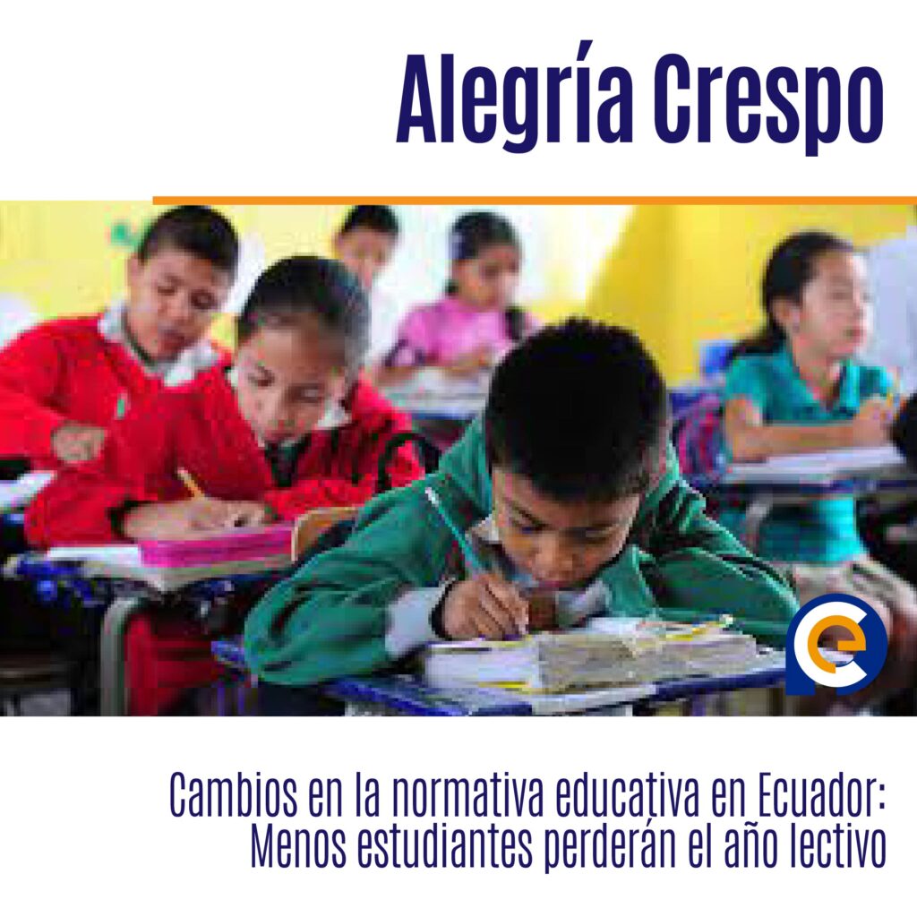 ministra de Educación de Ecuador, Alegría Crespo