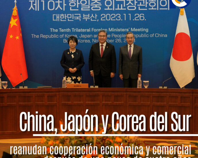 China, Japón y Corea del Sur