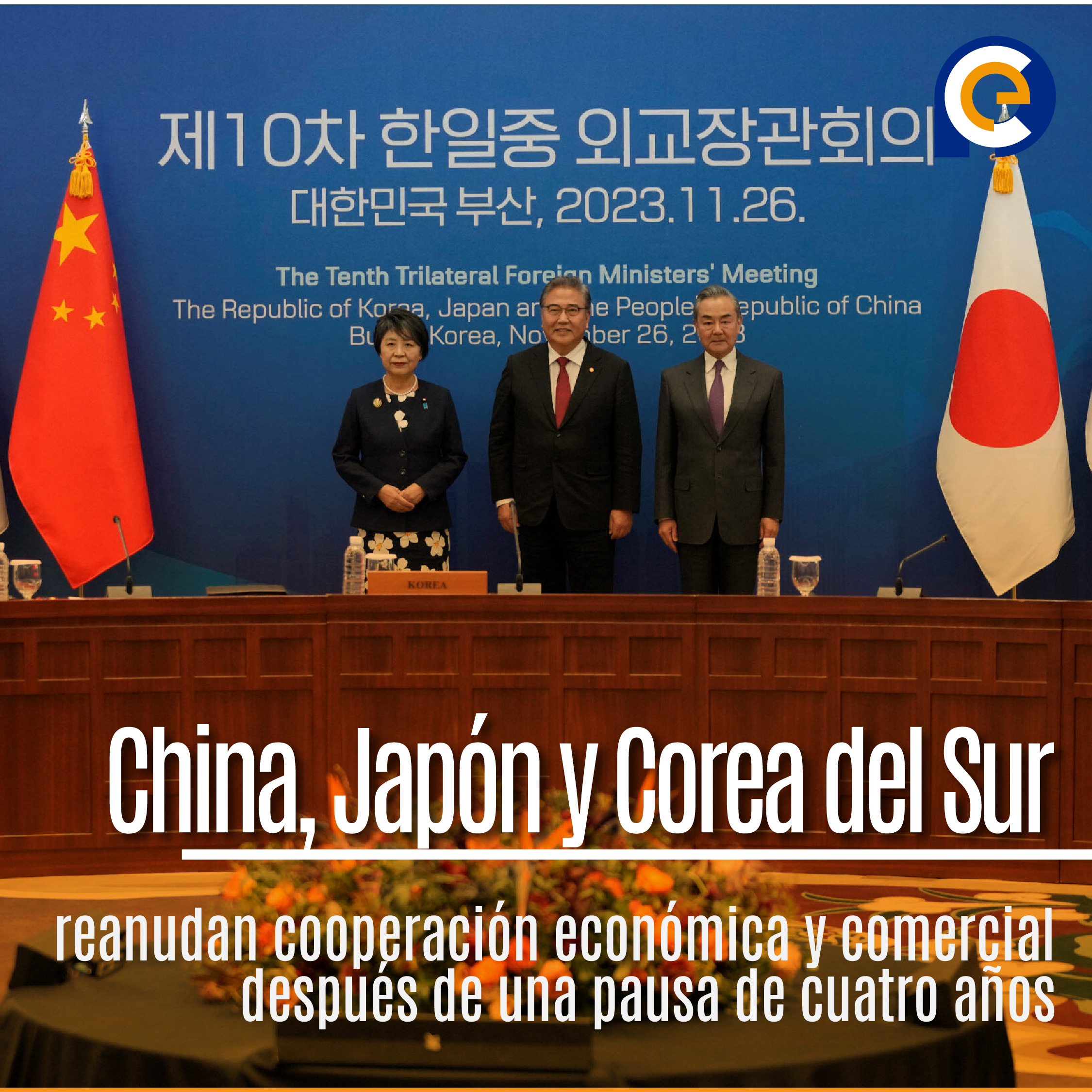 China, Japón y Corea del Sur