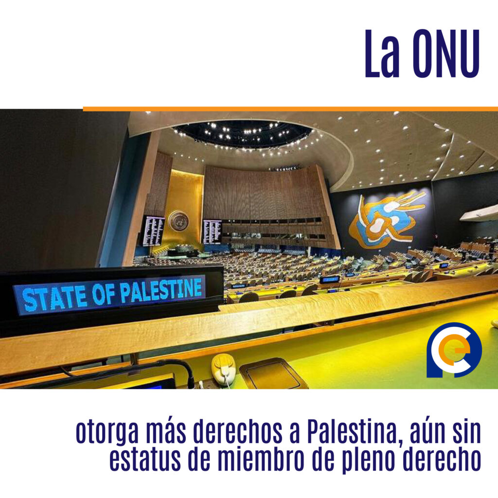 La ONU otorga más derechos a Palestina, aún sin estatus de miembro de pleno derecho