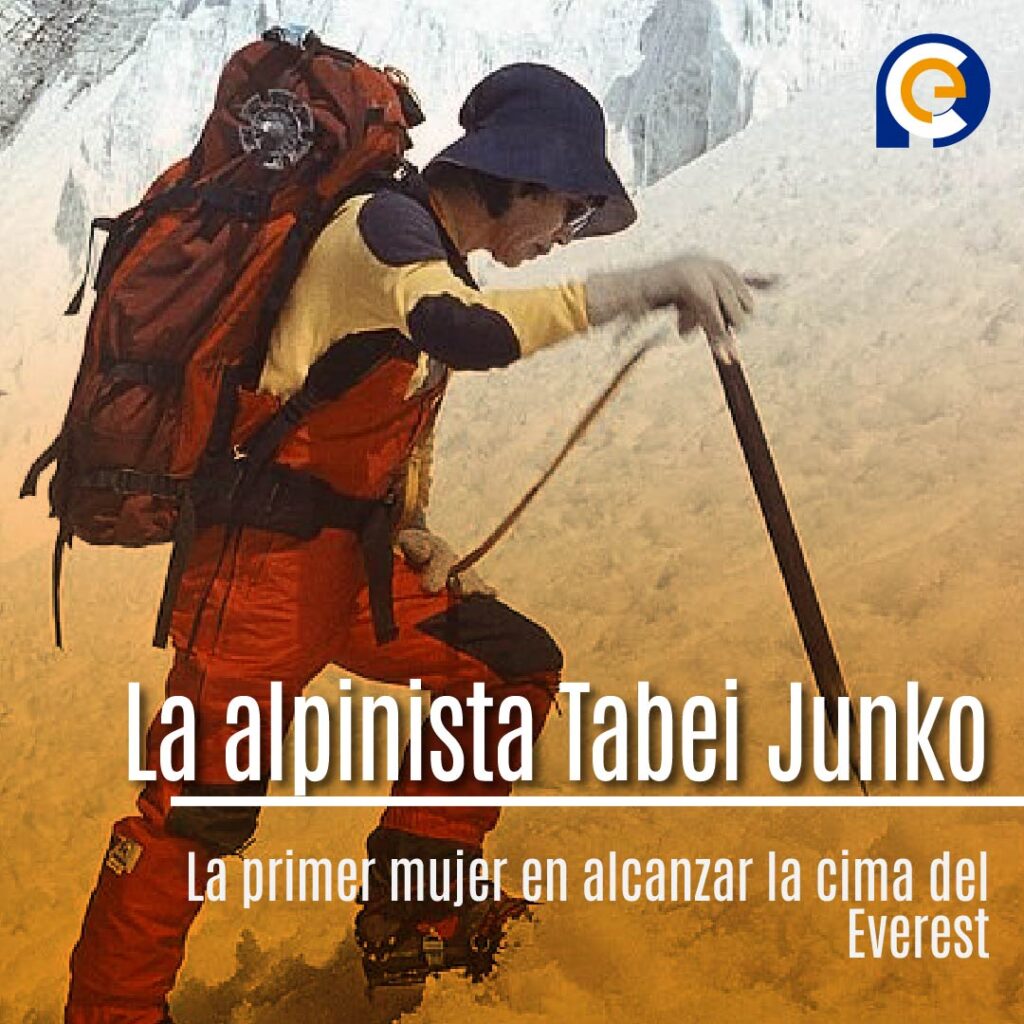 La alpinista Tabei Junko se convierte en la primer mujer en alcanzar la cima del Everest en 1975