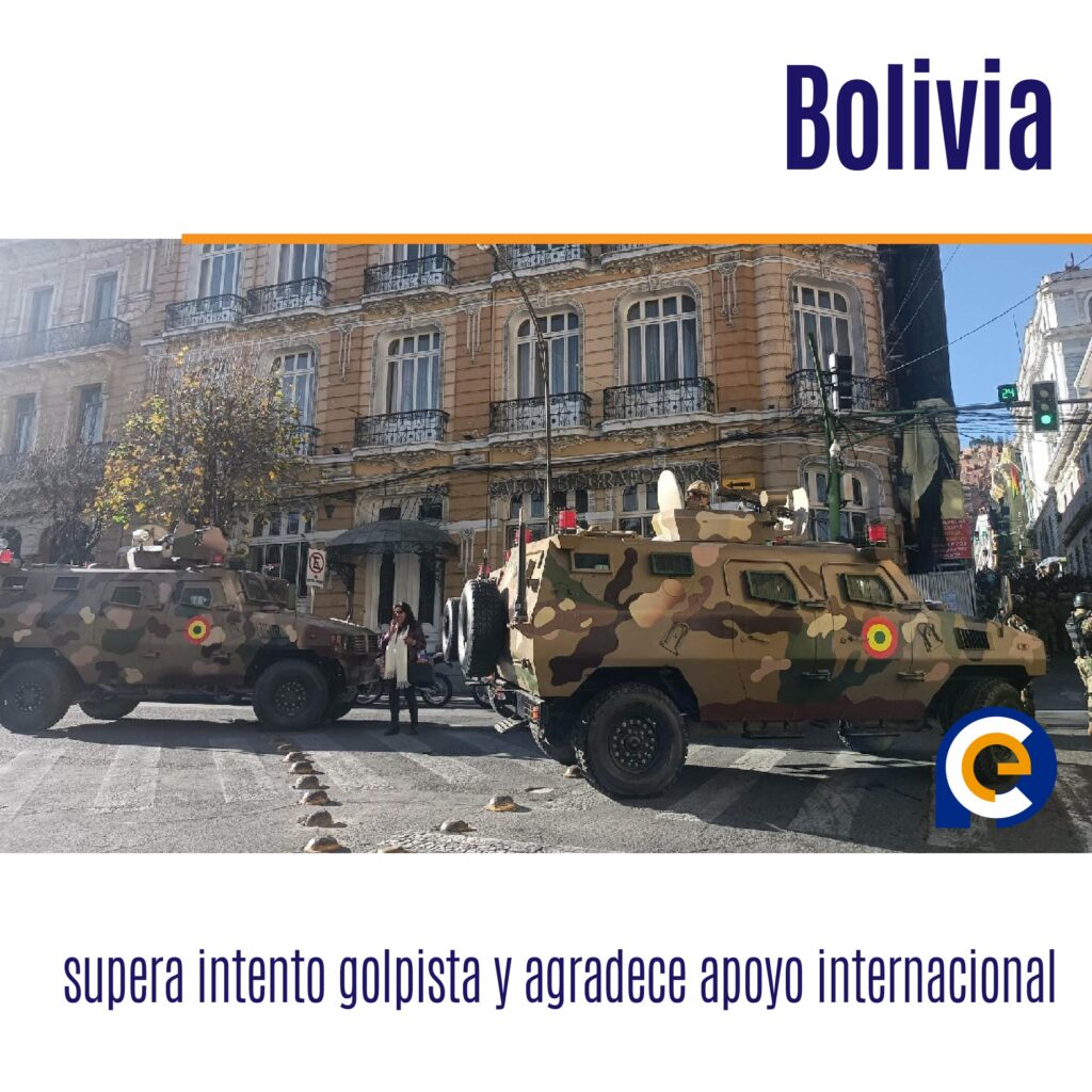 Bolivia supera intento golpista