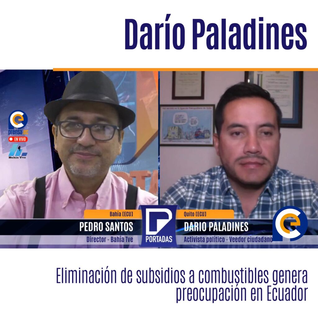 Darío Paladines, activista político y veedor ciudadano