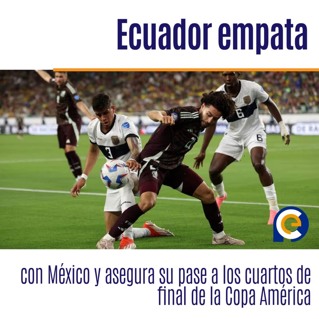 Ecuador empata con México y asegura su pase a los cuartos de final de la Copa América