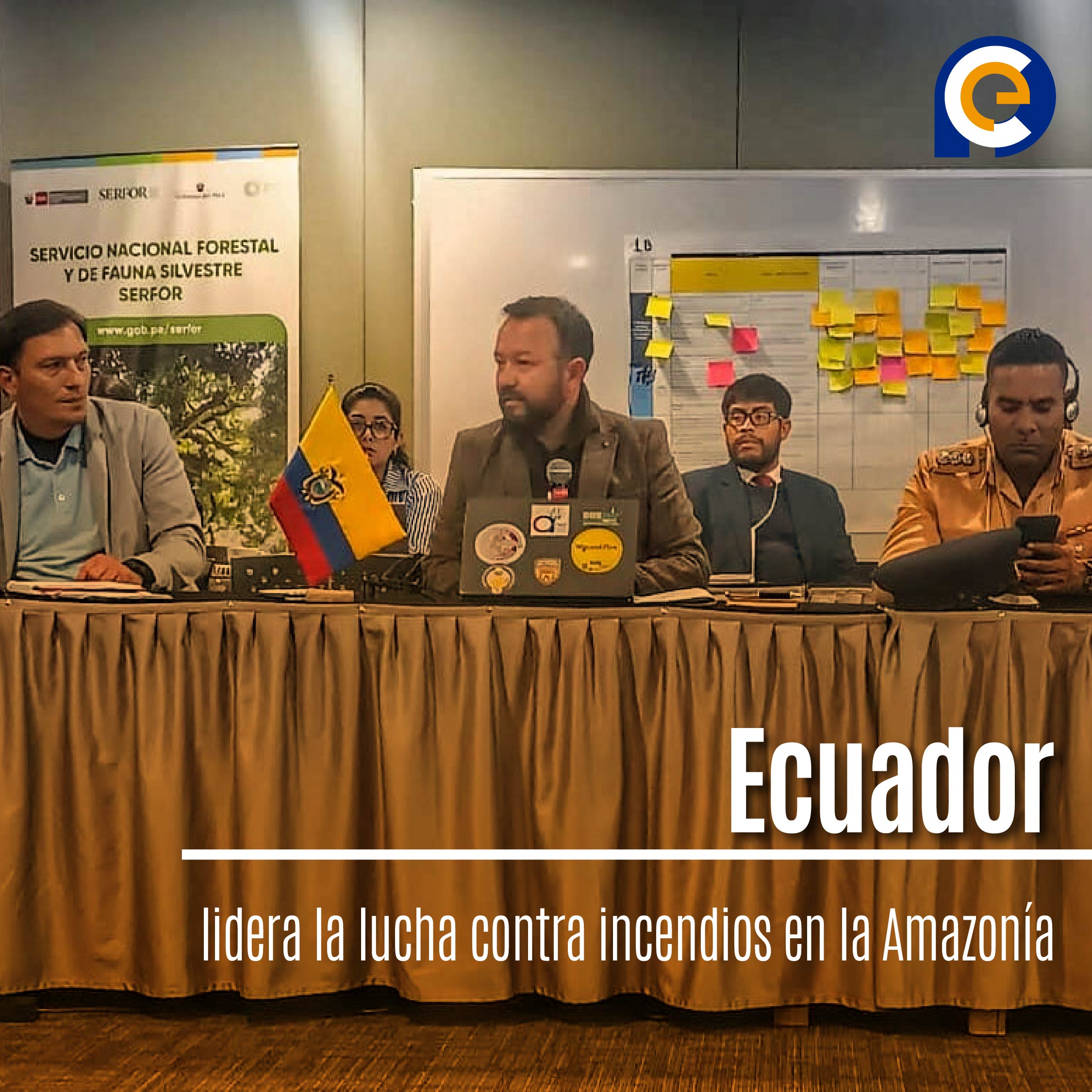 Ecuador lidera la lucha contra incendios en la Amazonía