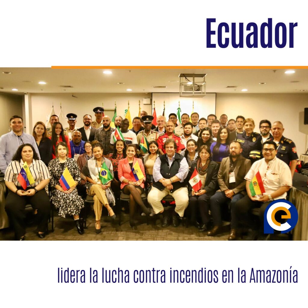 Ecuador lidera la lucha contra incendios en la Amazonía