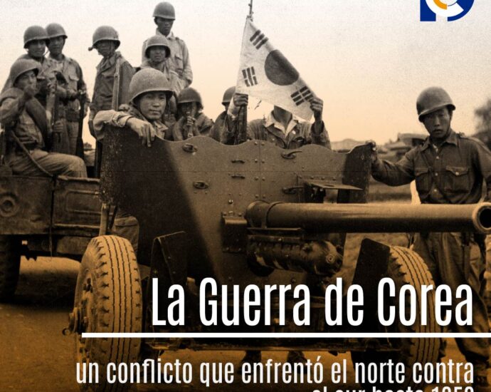 En 1950, comienza la Guerra de Corea, un conflicto que enfrentó el norte contra el sur hasta 1953