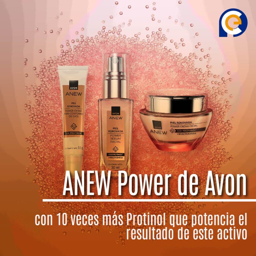La nueva línea ANEW Power de Avon con 10 veces más Protinol que potencia el resultado de este activo