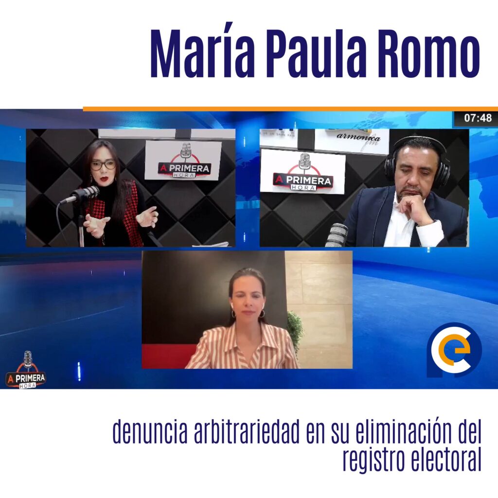 María Paula Romo, líder del movimiento político Construye