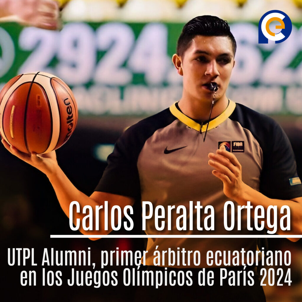 Carlos Peralta Ortega, UTPL Alumni, primer árbitro ecuatoriano en los Juegos Olímpicos de París 2024