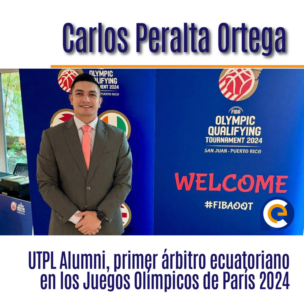Carlos Peralta Ortega, UTPL Alumni, primer árbitro ecuatoriano en los Juegos Olímpicos de París 2024