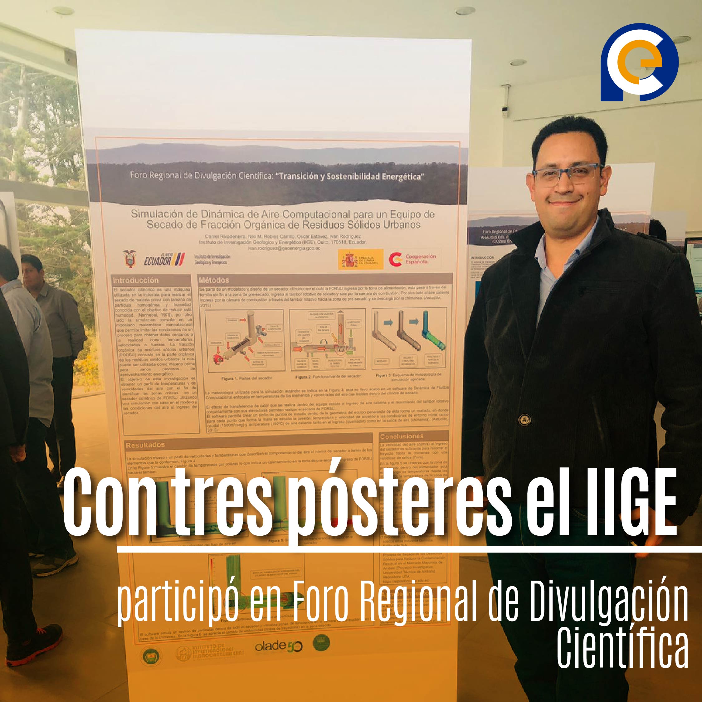 Con tres pósteres el IIGE participó en Foro Regional de Divulgación Científica