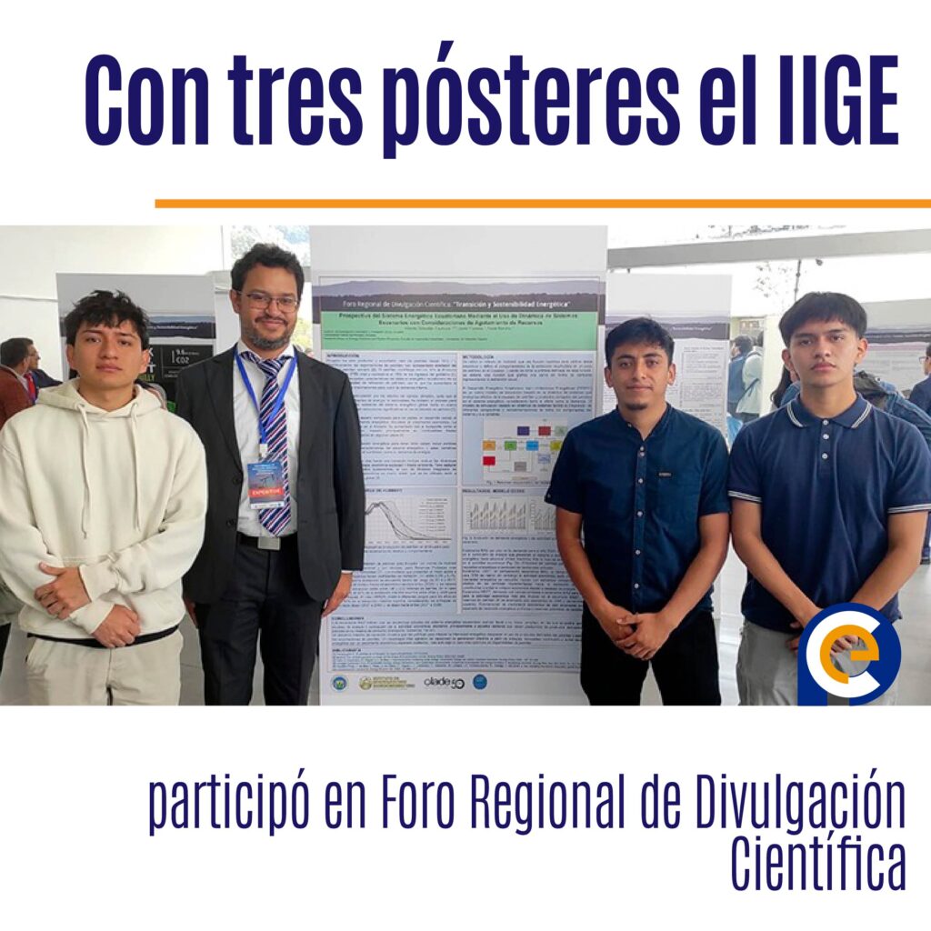 Con tres pósteres el IIGE participó en Foro Regional de Divulgación Científica