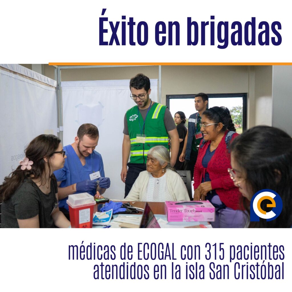 Éxito en brigadas médicas de ECOGAL con 315 pacientes atendidos en la isla San Cristóbal