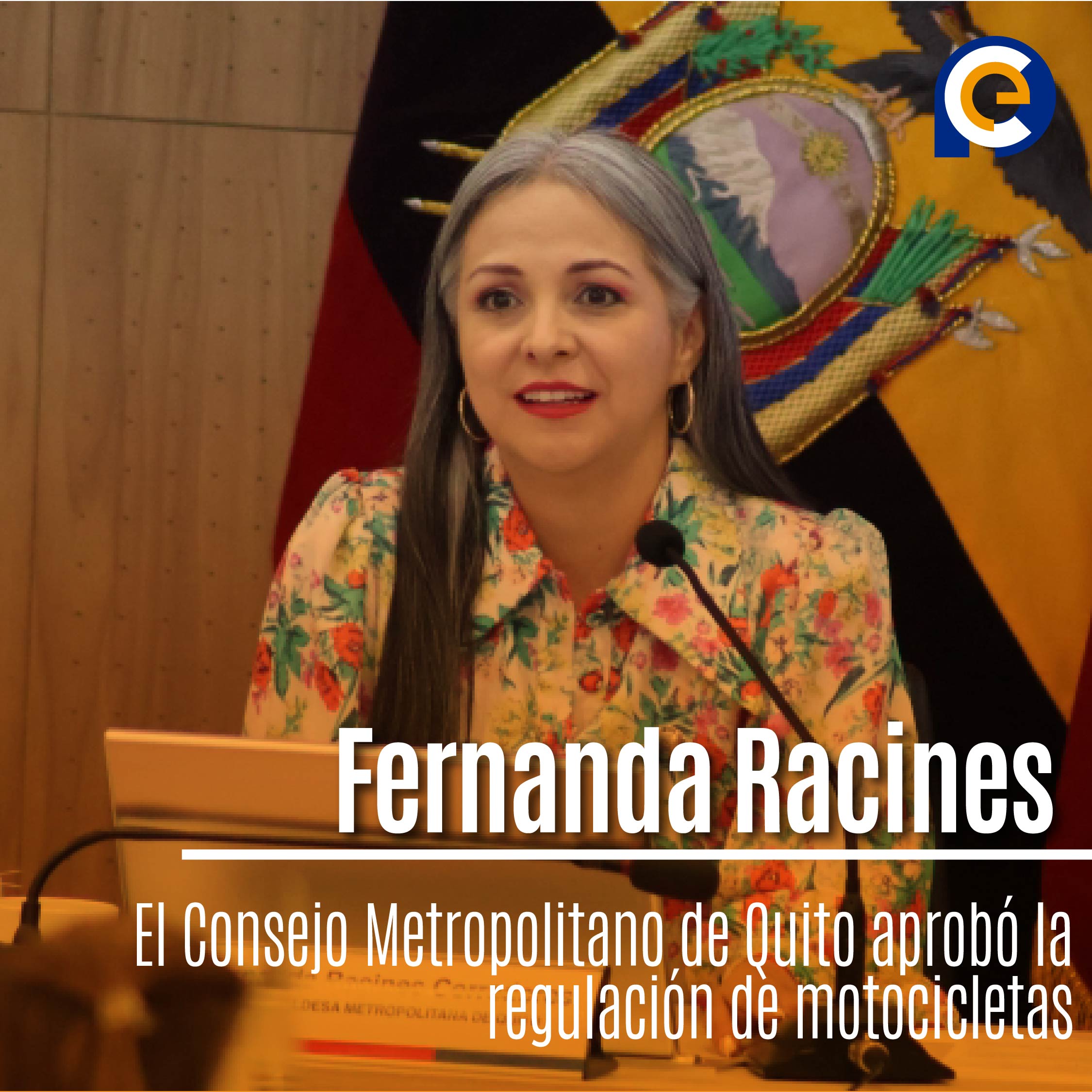 Fernanda Racines, vicealcaldesa de Quito,
