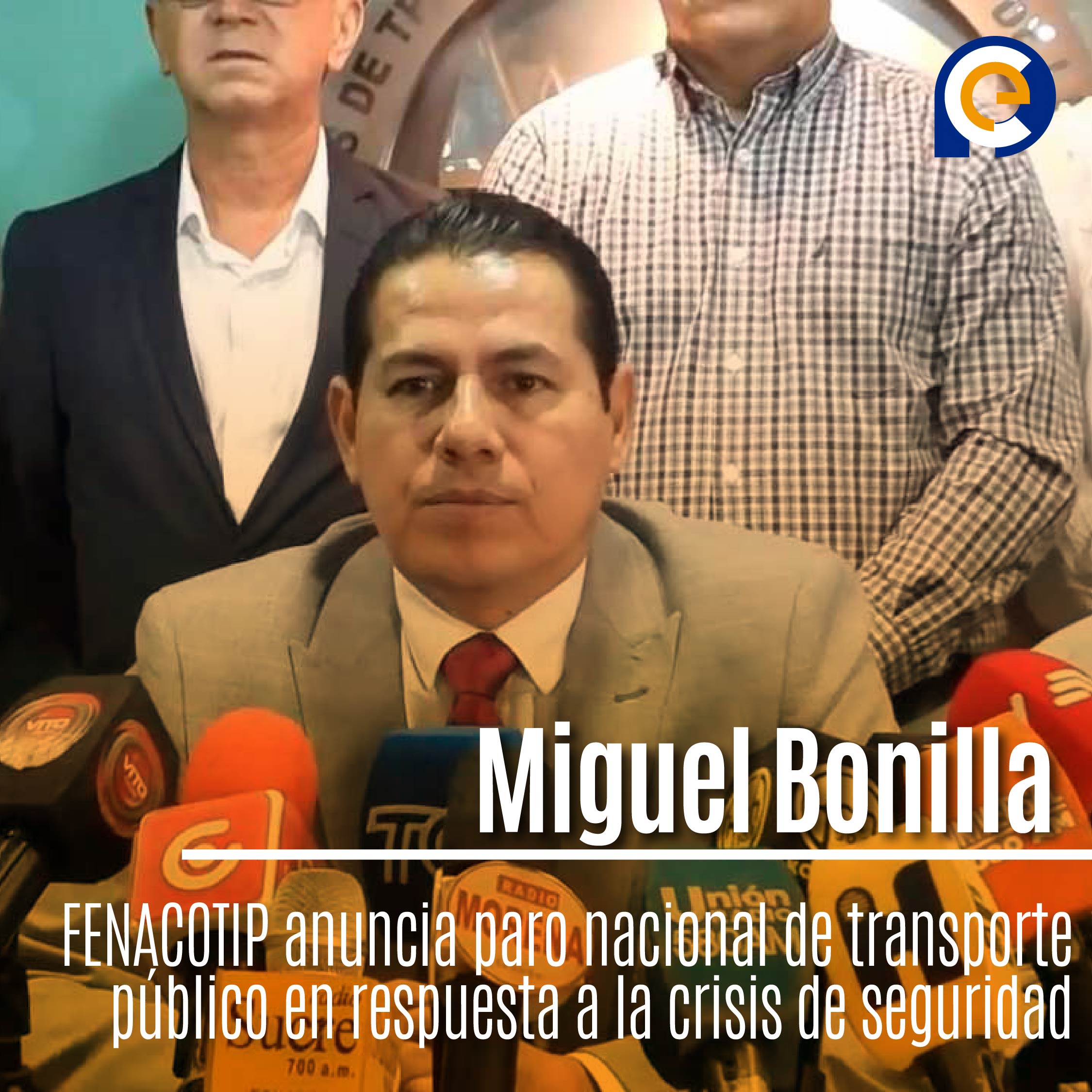 Miguel Bonilla, presidente de la Federación Nacional de Cooperativas de Transporte Público de Pasajeros de Ecuador (FENACOTIP)