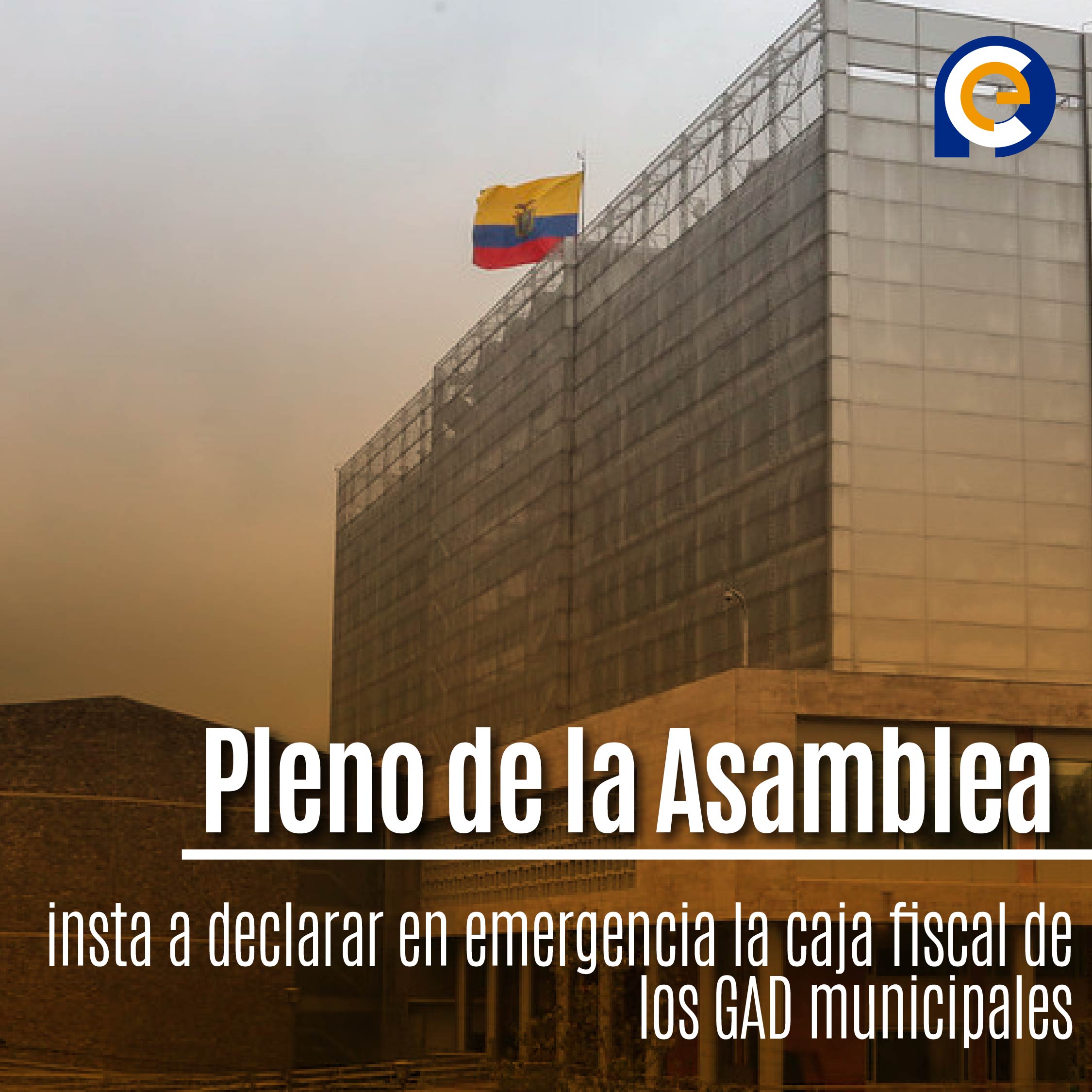 Pleno de la Asamblea Nacional insta a declarar en emergencia la caja fiscal de los GAD municipales