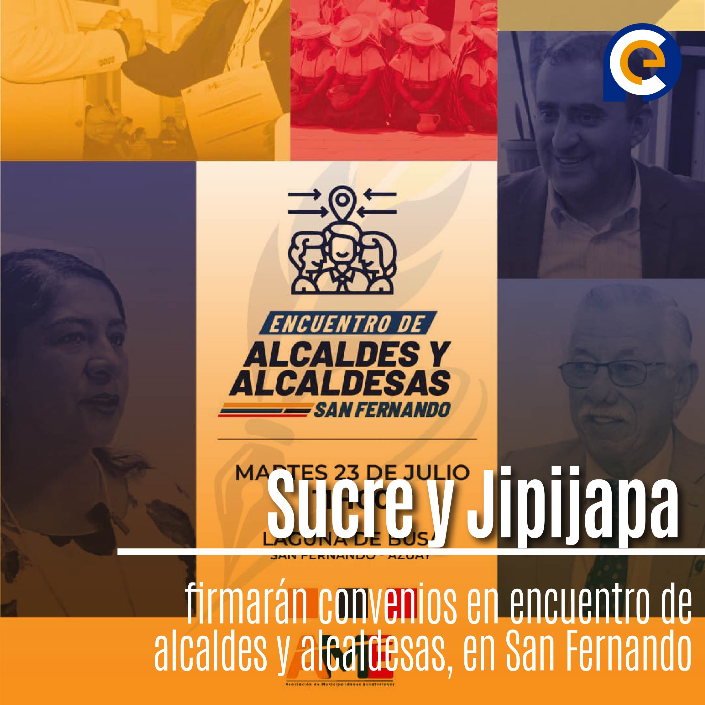 Facebook: 🤝✨ ¡Grandes noticias desde San Fernando! En el Tercer Encuentro de Alcaldes y Alcaldesas, Sucre y Jipijapa firmarán convenios para impulsar el desarrollo regional. ¡Un paso más hacia un futuro próspero! 🌟🚀 #EncuentroDeAlcaldes #DesarrolloRegional #SomosNoticia @PrensaEc1 🌍➡️ [enlace] Instagram: 🤝✨ ¡San Fernando será testigo de acuerdos históricos! Sucre y Jipijapa firman convenios en el Tercer Encuentro de Alcaldes y Alcaldesas, promoviendo el desarrollo regional. 🌟🚀 #EncuentroDeAlcaldes #DesarrolloRegional #SomosNoticia @PrensaEc1 🌍➡️ [enlace] Twitter: 🤝✨ En el Tercer Encuentro de Alcaldes y Alcaldesas, Sucre y Jipijapa firmarán convenios para impulsar el desarrollo regional. 🌟🚀 #EncuentroDeAlcaldes #SomosNoticia @PrensaEc1 🌍➡️ [enlace]