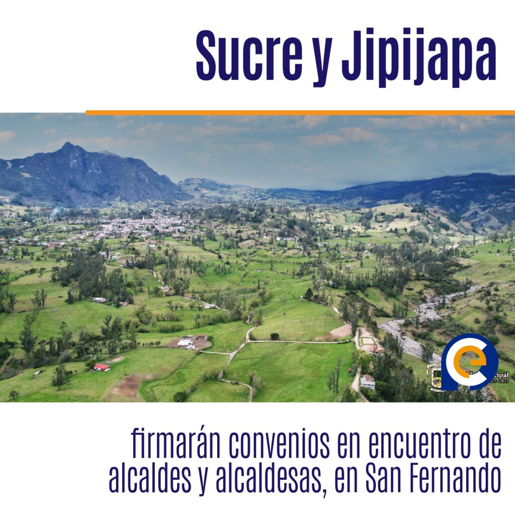 Facebook: 🤝✨ ¡Grandes noticias desde San Fernando! En el Tercer Encuentro de Alcaldes y Alcaldesas, Sucre y Jipijapa firmarán convenios para impulsar el desarrollo regional. ¡Un paso más hacia un futuro próspero! 🌟🚀 #EncuentroDeAlcaldes #DesarrolloRegional #SomosNoticia @PrensaEc1 🌍➡️ [enlace] Instagram: 🤝✨ ¡San Fernando será testigo de acuerdos históricos! Sucre y Jipijapa firman convenios en el Tercer Encuentro de Alcaldes y Alcaldesas, promoviendo el desarrollo regional. 🌟🚀 #EncuentroDeAlcaldes #DesarrolloRegional #SomosNoticia @PrensaEc1 🌍➡️ [enlace] Twitter: 🤝✨ En el Tercer Encuentro de Alcaldes y Alcaldesas, Sucre y Jipijapa firmarán convenios para impulsar el desarrollo regional. 🌟🚀 #EncuentroDeAlcaldes #SomosNoticia @PrensaEc1 🌍➡️ [enlace]