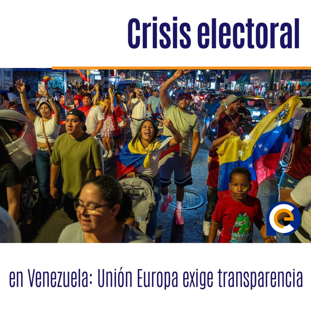 Crisis electoral en Venezuela: Unión Europa exige transparencia