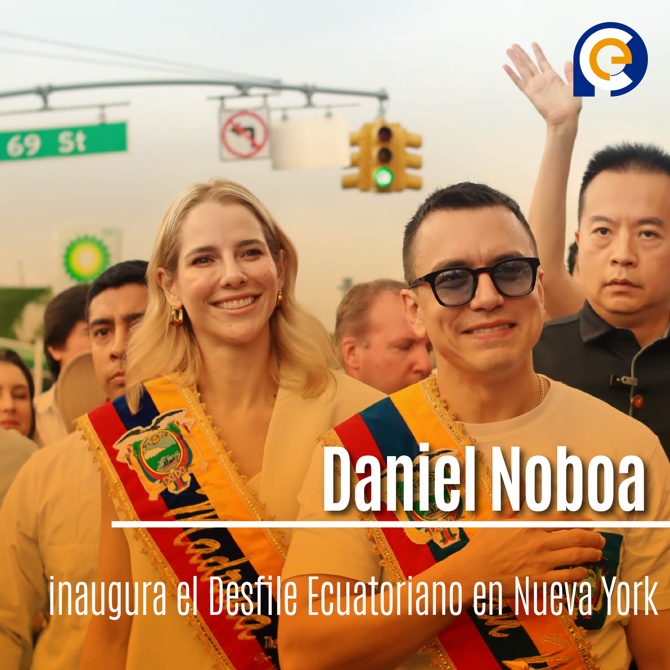 Daniel Noboa inaugura el Desfile Ecuatoriano en Nueva York