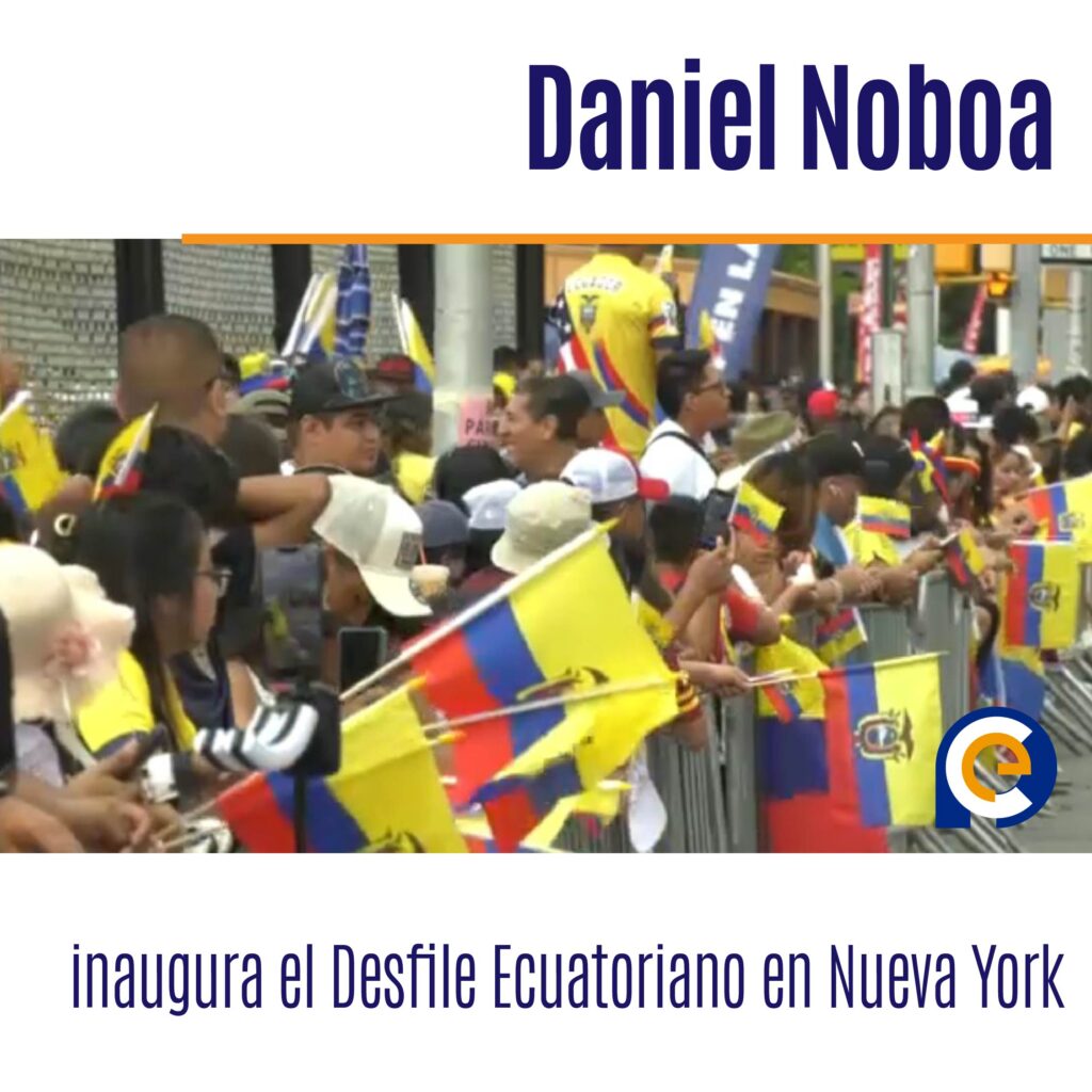 Daniel Noboa inaugura el Desfile Ecuatoriano en Nueva York