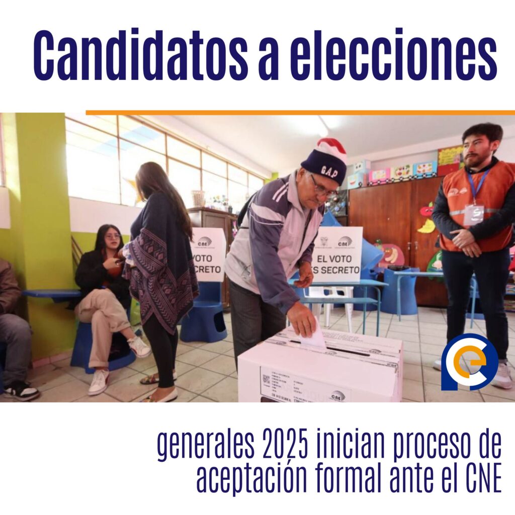 Candidatos a elecciones generales 2025 inician proceso de aceptación formal ante el CNE