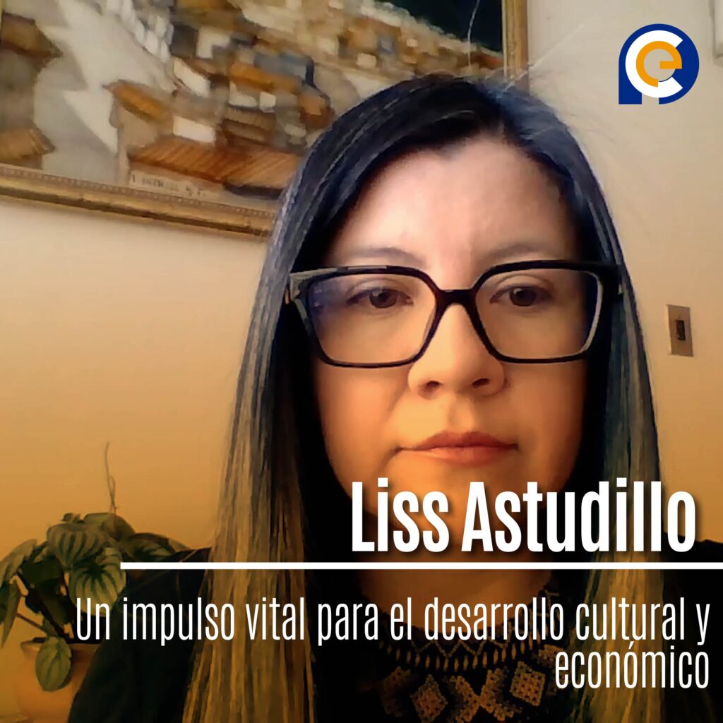 Liss Astudillo,  Coordinadora General del Mercado de Industrias Culturales de Pichincha
