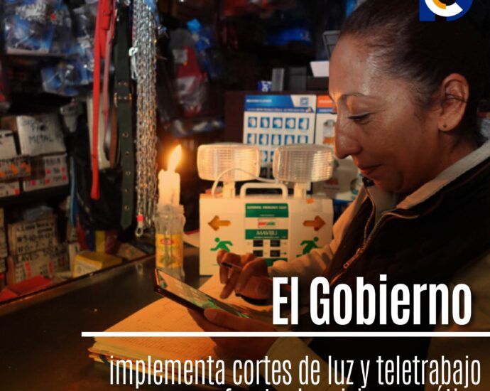 El Gobierno implementa cortes de luz y teletrabajo para enfrentar la crisis energética