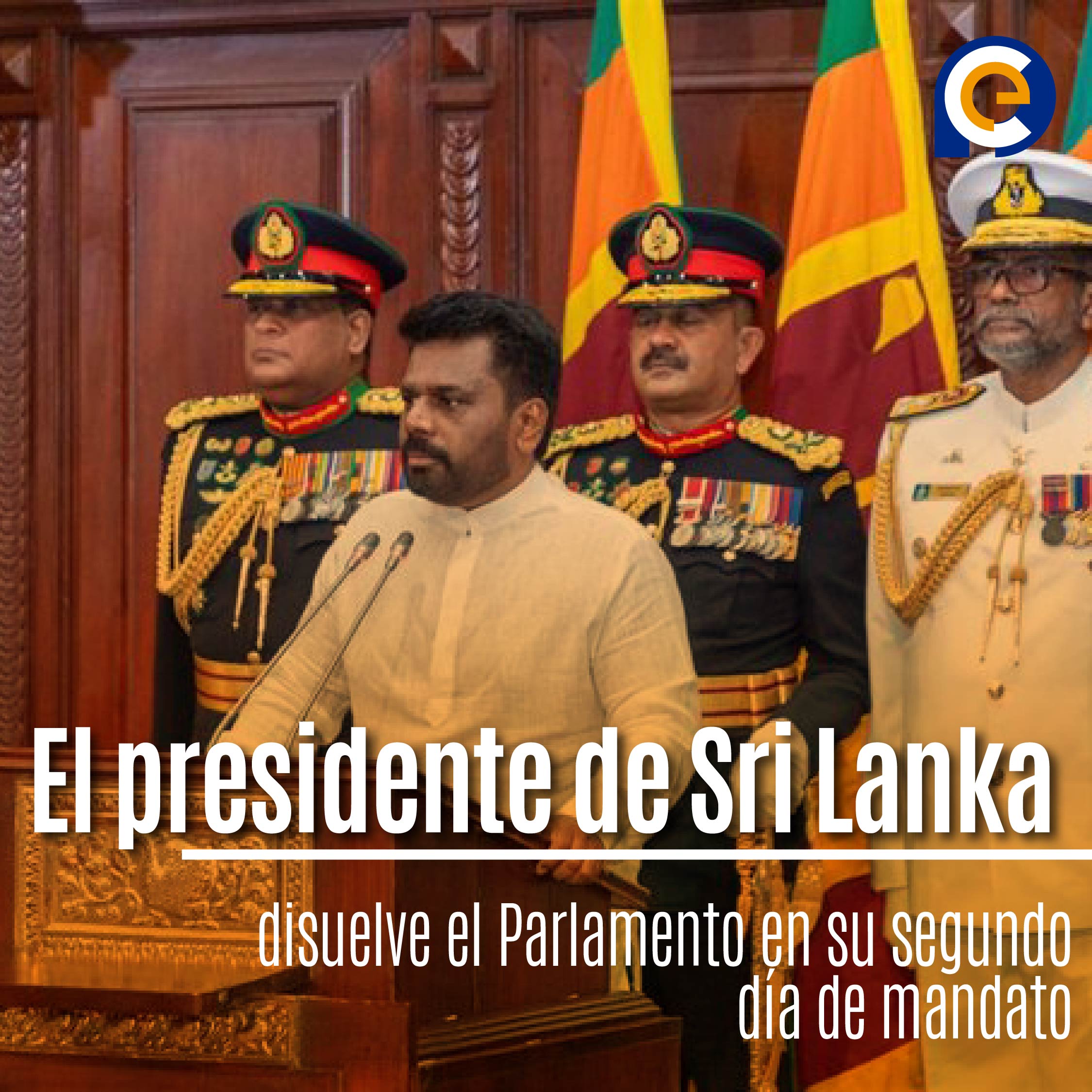 El presidente de Sri Lanka disuelve el Parlamento en su segundo día de mandato