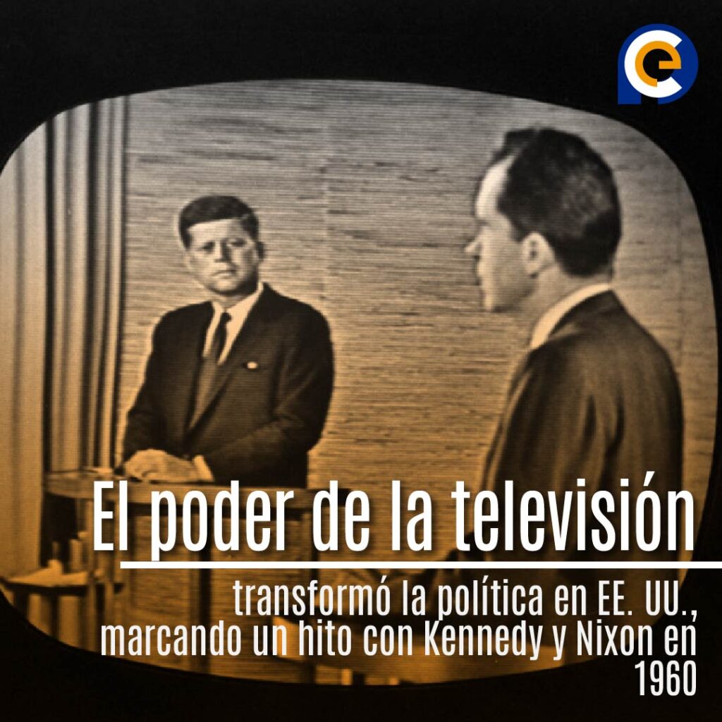 El primer debate presidencial televisado: Kennedy vs. Nixon, un antes y después en la política estadounidense