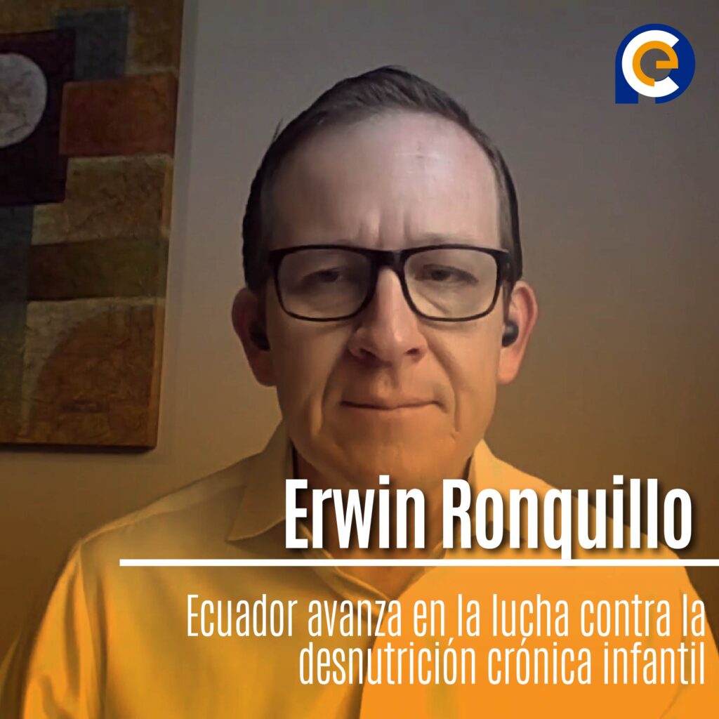Erwin Ronquillo, director de la Fundación Ecuador Crece Contigo
