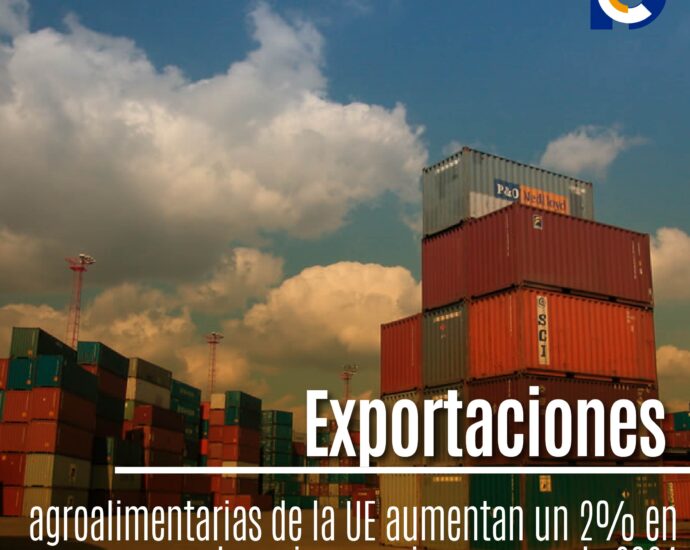 Exportaciones agroalimentarias de la UE aumentan un 2% en los primeros cinco meses de 2024