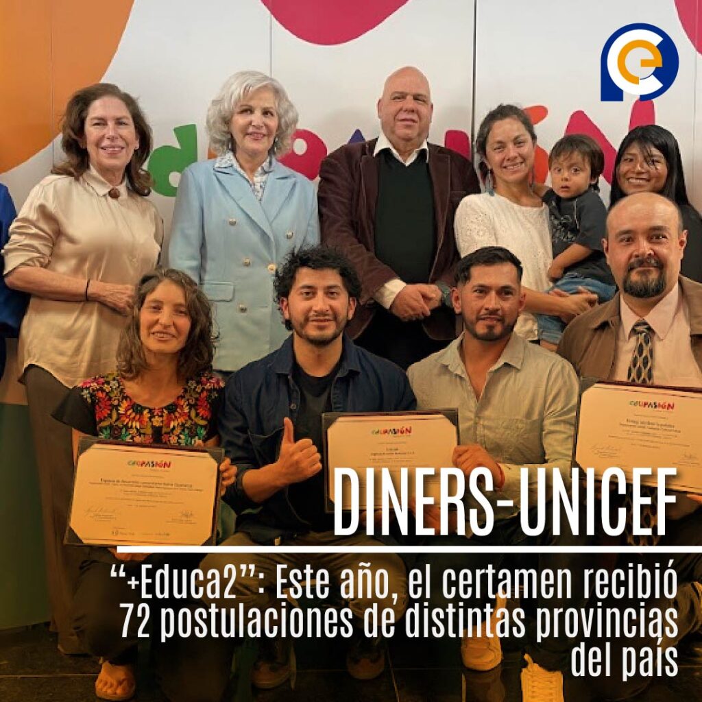 La alianza DINERS-UNICEF anunció a los ganadores de la segunda edición del Concurso “+Educa2”