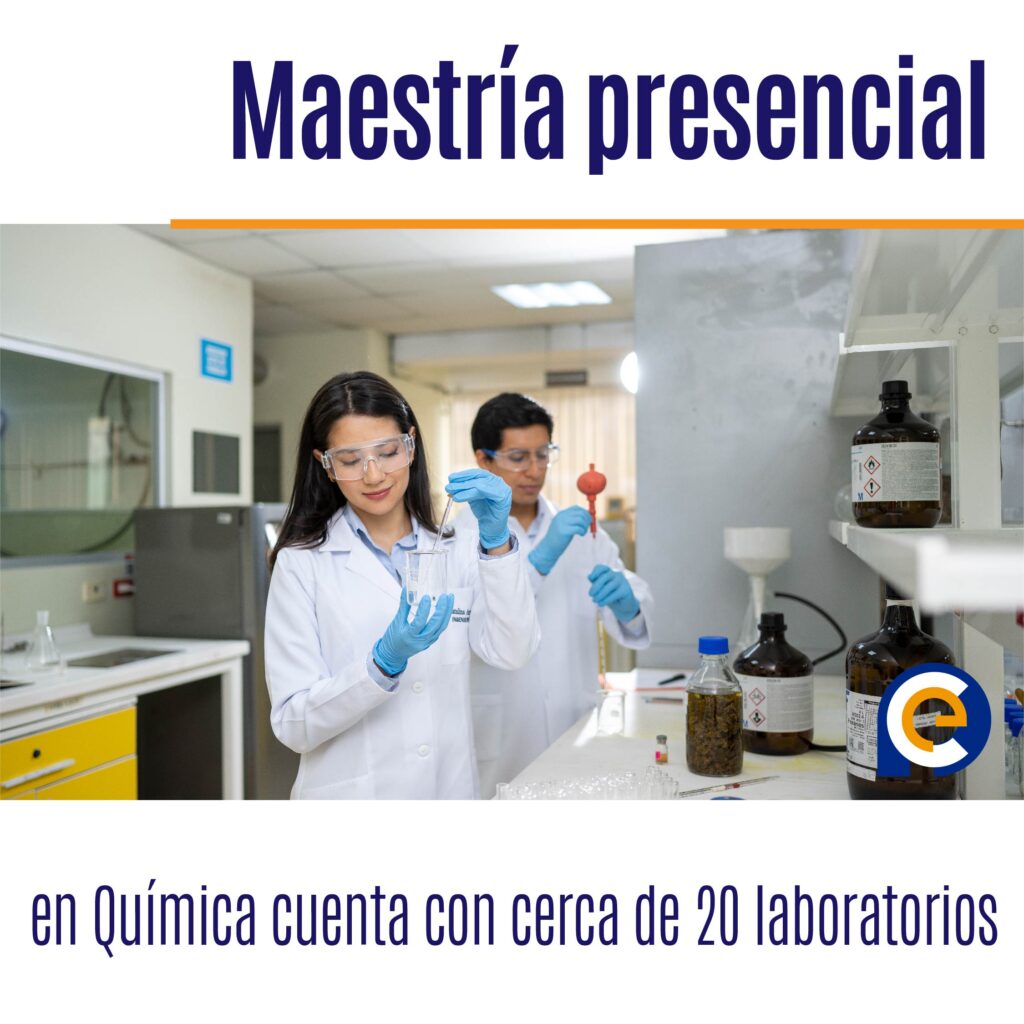 Maestría presencial en Química cuenta con cerca de 20 laboratorios