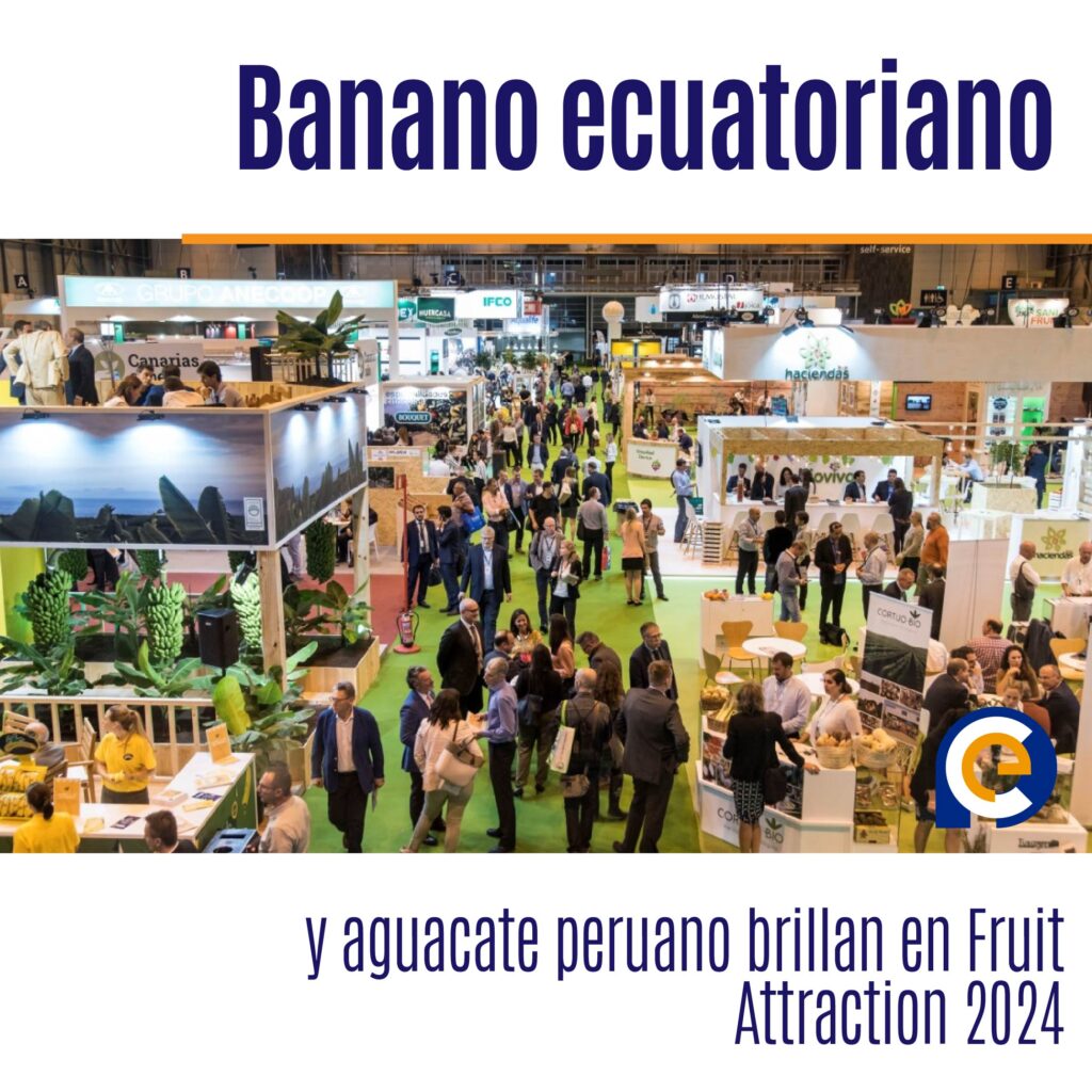Banano ecuatoriano y aguacate peruano brillan en Fruit Attraction 2024