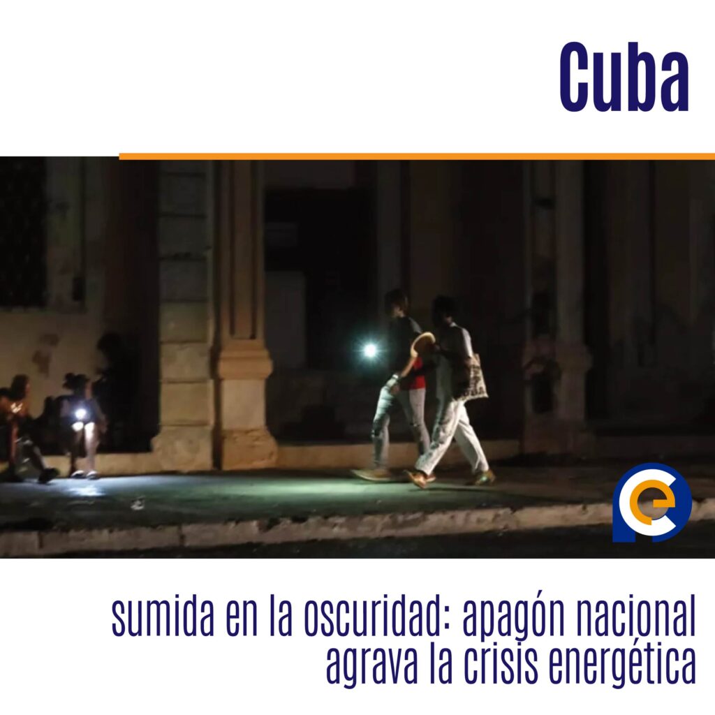 Cuba sumida en la oscuridad: apagón nacional agrava la crisis energética