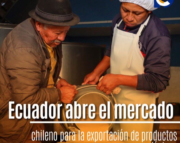 Ecuador abre el mercado chileno para la exportación de productos lácteos