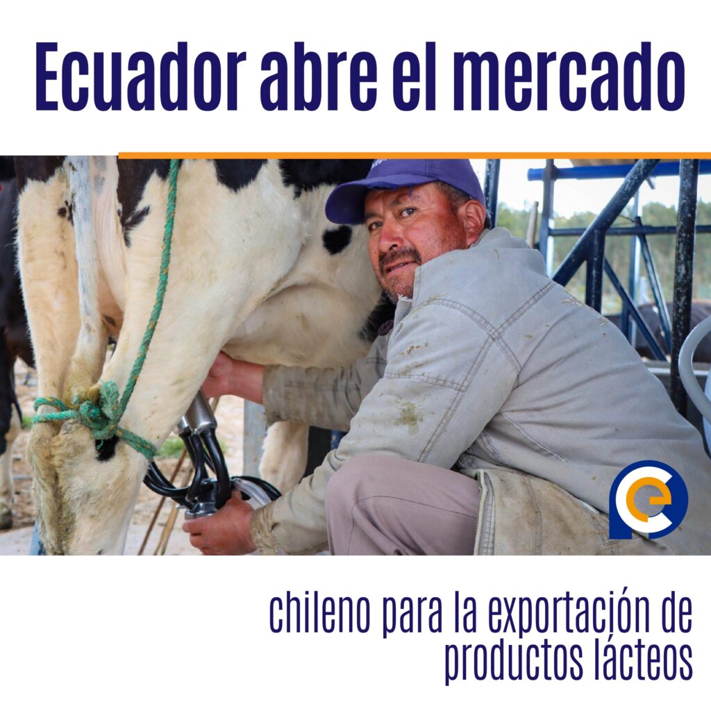 Ecuador abre el mercado chileno para la exportación de productos lácteos