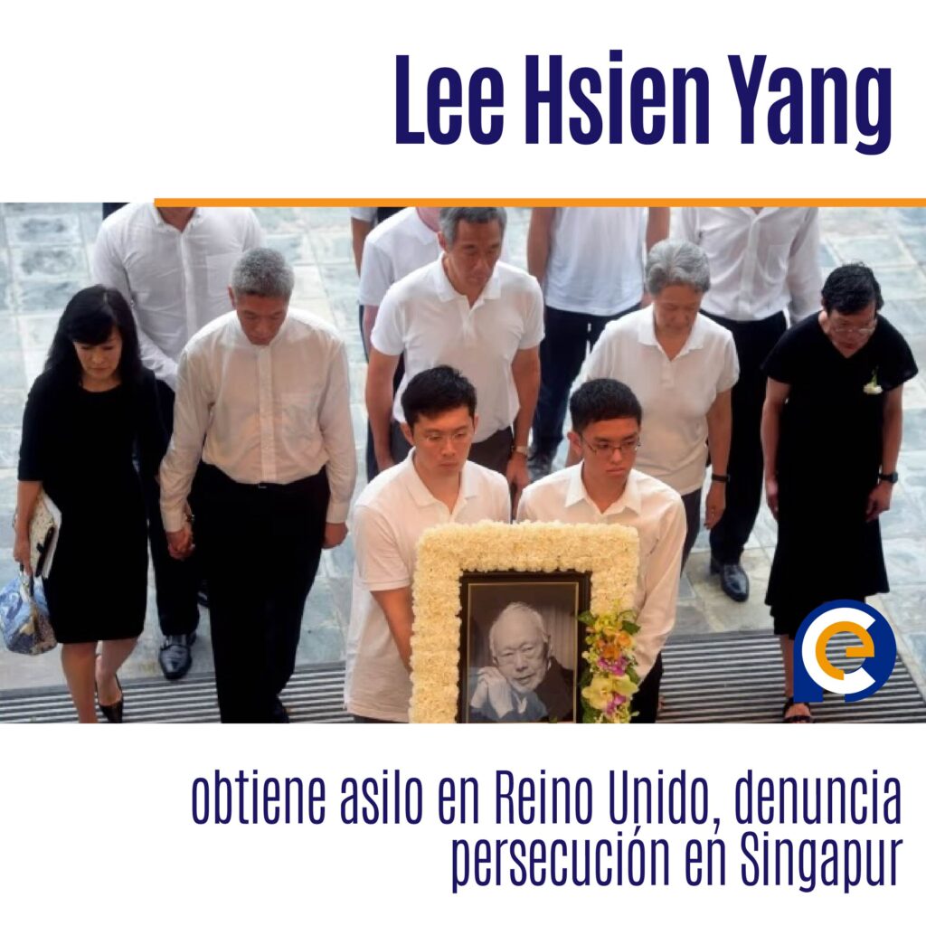 Lee Hsien Yang obtiene asilo en Reino Unido, denuncia persecución en Singapur