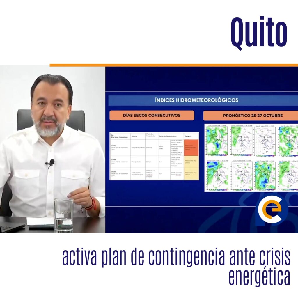 Quito activa plan de contingencia ante crisis energética