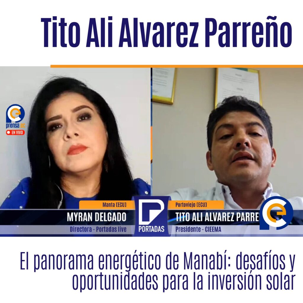 Tito Ali Alvarez Parreño, Presidente Colegio de Ingenieros Eléctricos y Electrónicos de Manabí
