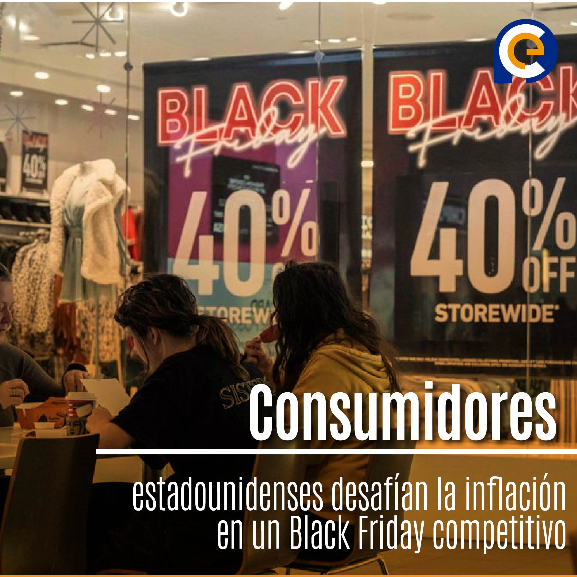 Consumidores estadounidenses desafían la inflación en un Black Friday competitivo