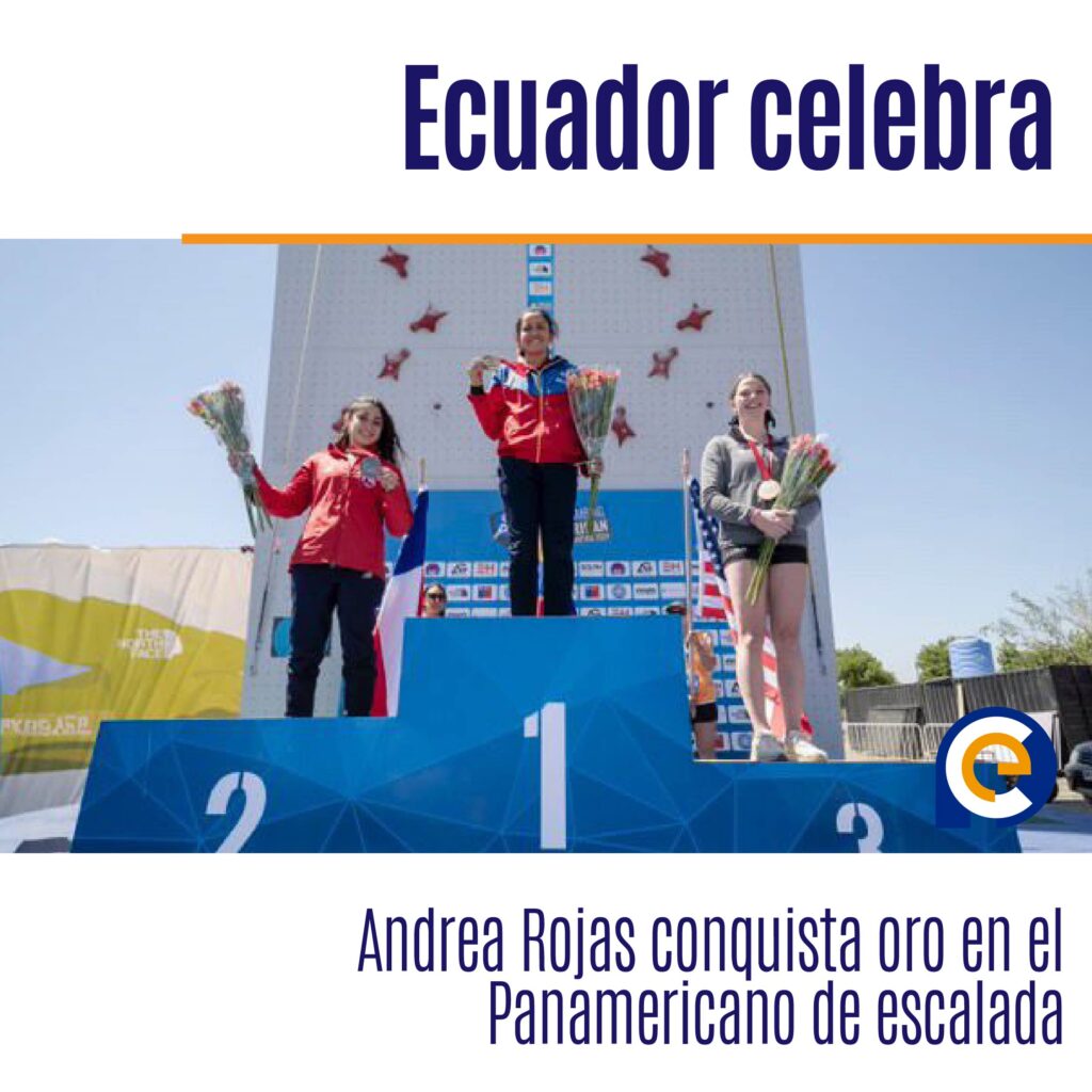 Ecuador celebra: Andrea Rojas conquista oro en el Panamericano de escalada